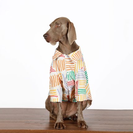Soft Cotton Breathable Shirt Big Dog Clothes Colorful Large Dog Shirt