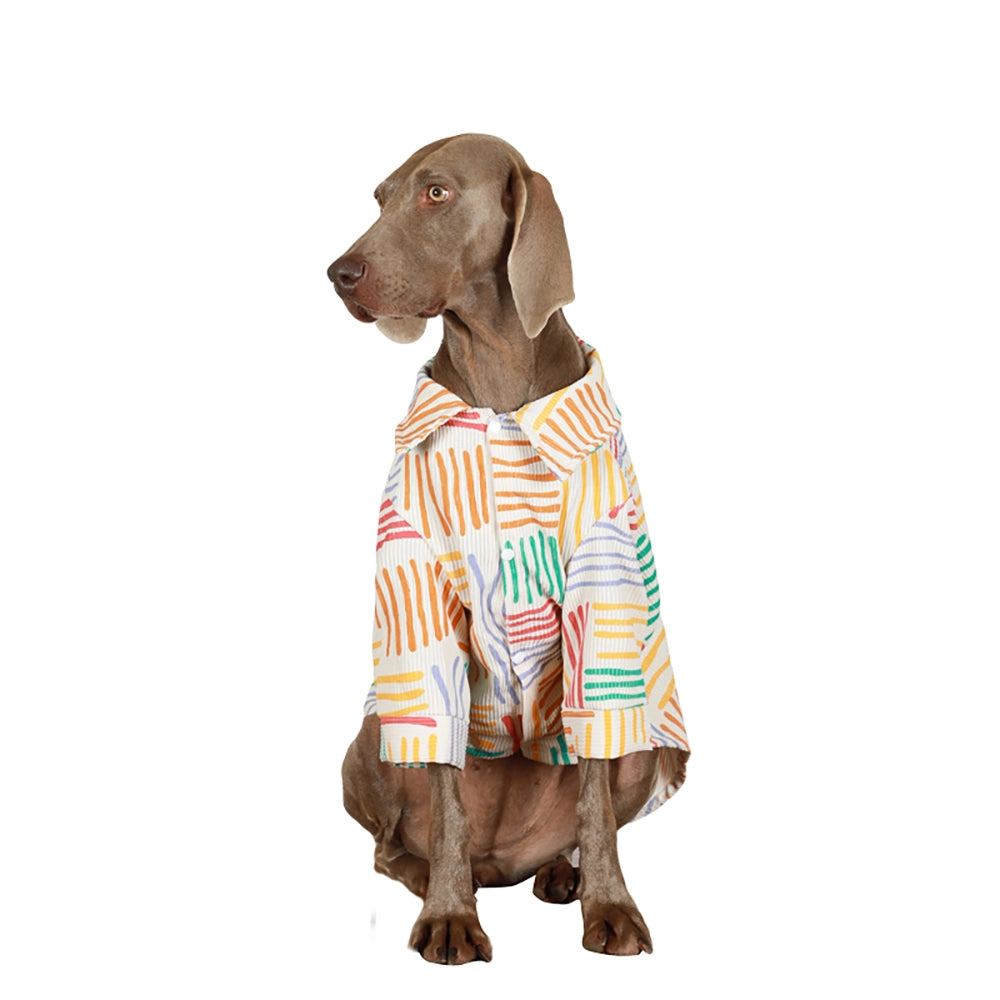 Soft Cotton Breathable Shirt Big Dog Clothes Colorful Large Dog Shirt - 图片 5