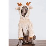 Medium Large Dog Clothing Christmas Elk Shape Coral Fleece Hoodie Winter Dog Cloth - Image 5
