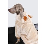 Medium Large Dog Clothing Christmas Elk Shape Coral Fleece Hoodie Winter Dog Cloth - Image 6