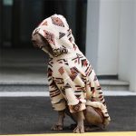 Quilted Fleece Pattern Hoodie for Big Dogs Winter Warm Coat - Image 3