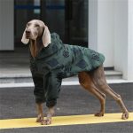 Quilted Fleece Pattern Hoodie for Big Dogs Winter Warm Coat - Image 4