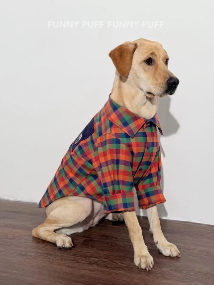 Dog Shirt Rainbow Large Pet Cloth for Medium. Large Dogs